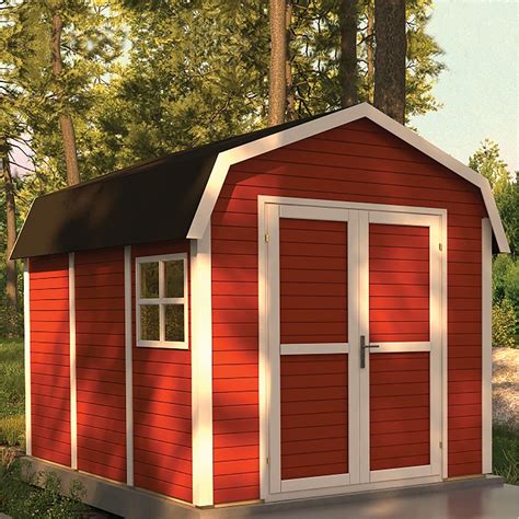 Rowlinson 11 x 8 Dutch Barn - Painted Swedish Red | Barns sheds, Red barn door, Wooden sheds for ...