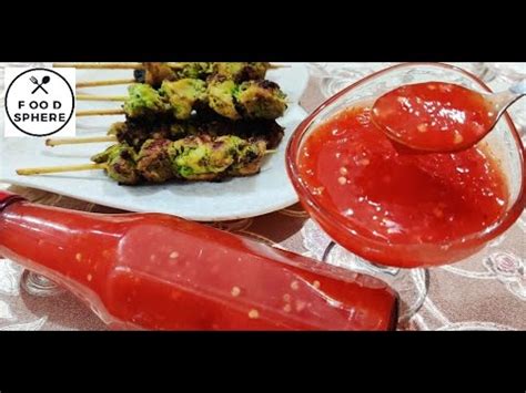 How to make homemade Thai sweet chili sauce || Easy sweet chili sauce recipe || Homemade chili ...