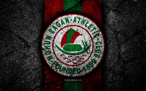 Download wallpapers 4k mohun bagan fc emblem i league soccer india football club mohun bagan ...