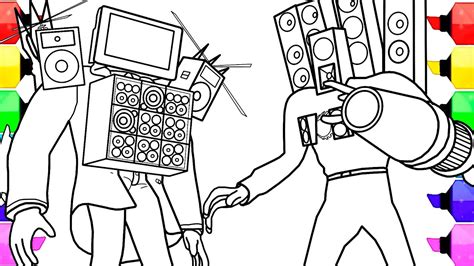 Titan Speakerman Coloring Page Titan Speakerman Coloring Pages | The Best Porn Website