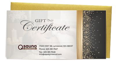 Gift Cards - Best Spa Women, Men Sauna and Spa - Q Sauna & Spa -Best Spa Seattle, Millcreek, Spa ...