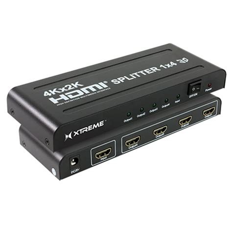 Xtreme 4 Port HDMI Splitter - Walmart.com - Walmart.com