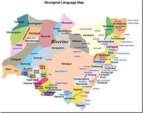 New England's History: NSW Aboriginal Languages Map