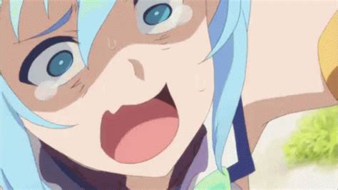 Konosuba Aqua GIF - Konosuba Aqua Shocked - Discover & Share GIFs