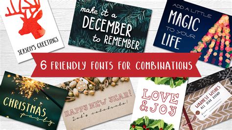 Best Christmas Fonts - Lettering for Christmas Cards - Master Bundles