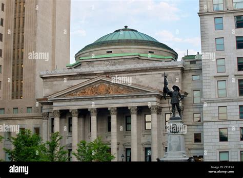 Bank Of Montreal Building In Old Montreal; Montreal Quebec Canada Stock ...