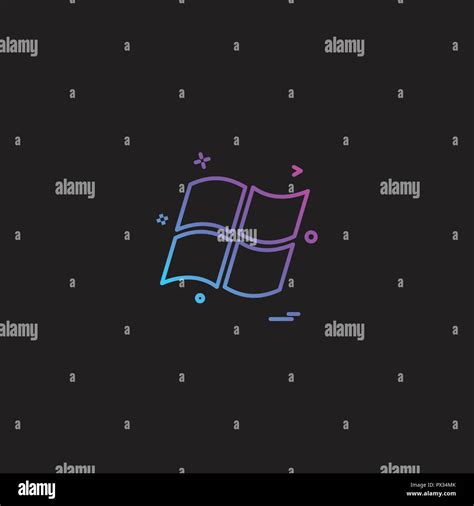 Windows icon design vector Stock Vector Image & Art - Alamy