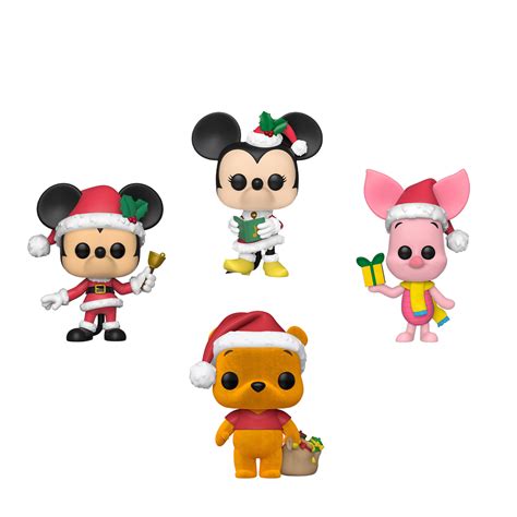 Buy Pop! Disney Holiday (Flocked) 4-Pack at Funko.