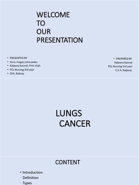 Lungs Cancer | PDF | Lung Cancer | Cancer