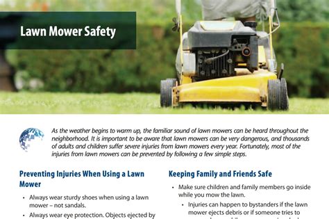 Lawn Mower Safety — Prevent Child Injury