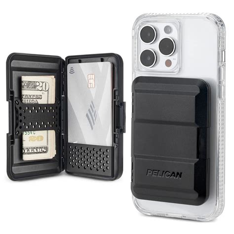 Buy Pelican Magnetic Wallet & Card Holder - Heavy Duty Snap-on MagSafe Wallet - Detachable Hard ...