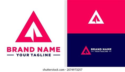 Rocket Logo Negative Space Triangle Editable Stock Vector (Royalty Free) 2074973257 | Shutterstock