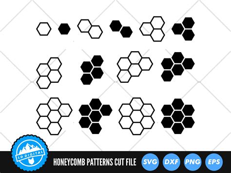 Honeycomb Pattern SVG Files Hexagon Pattern Cut Files - Etsy Finland