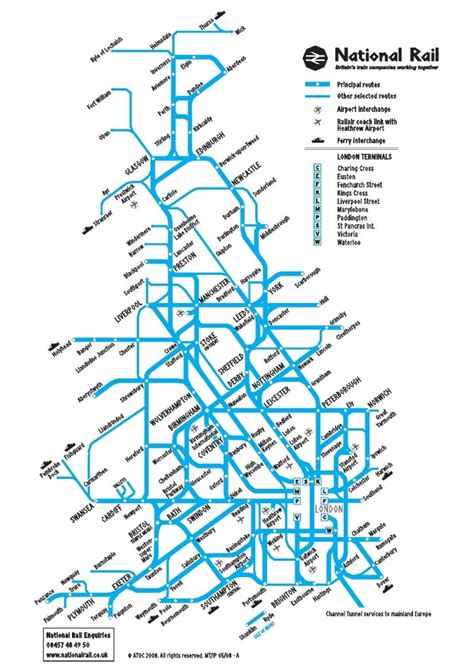 Map Of The National Rail Train Operators Train Map National Rail Map ...