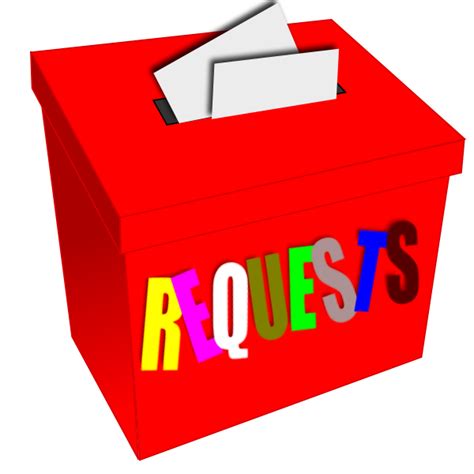 Vector image of requests ballot box | Free SVG