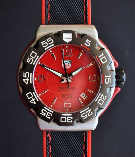 TAG Heuer Formula 1 Red Dial Professional 200 M Ref. WAC1113-0 for $532 ...