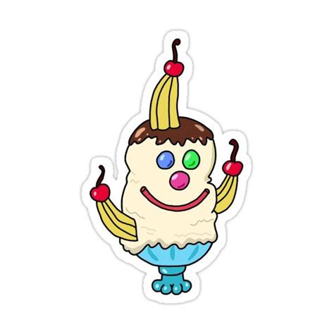 "the ultimate goofy goober sundae" Sticker for Sale by funandquirky | Pegatinas bonitas ...