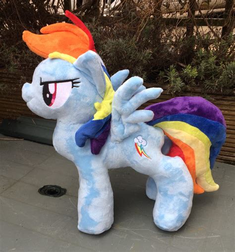 Determined Rainbow Dash Plush *Sold* by LittleCritterForest on DeviantArt