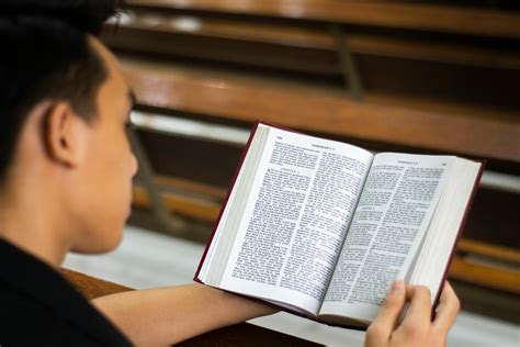 Man Reading a Bible · Free Stock Photo