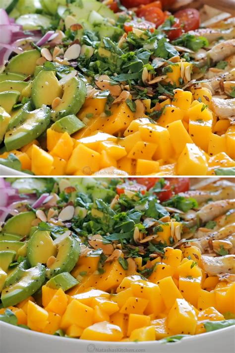 Chicken Mango Avocado Salad - Easy Recipe Chef