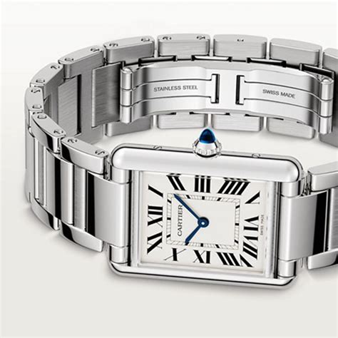 Cartier Tank Must de Cartier, Large model, quartz movement, steel ...