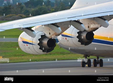 Close up of the chevrons on the engines of an Antonov An124 from Antonov Desgin Bureau Stock ...