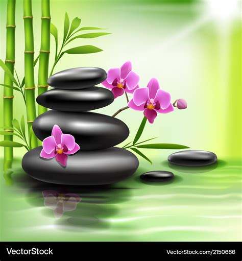 Realistic spa background Royalty Free Vector Image