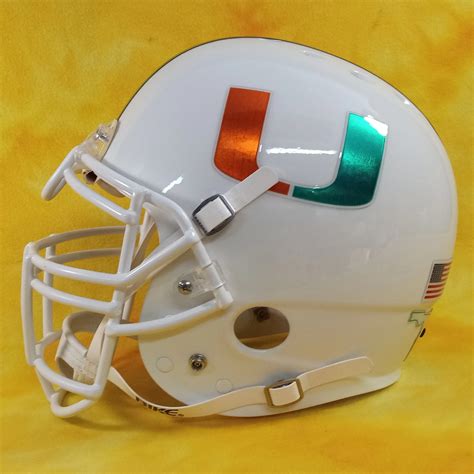 SWEET Miami Hurricanes Super custom fullsize BIKE Pro helmet XL ...