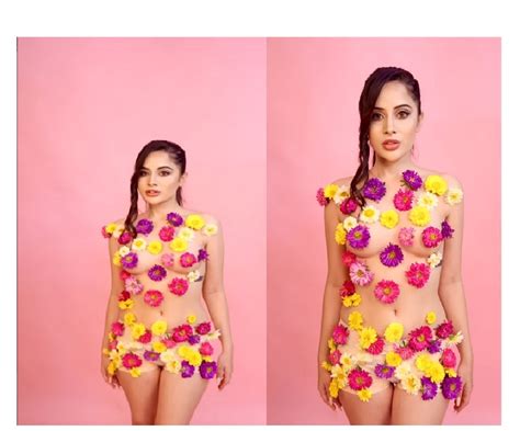 Urfi Javed wears only flowers as her outfit, netizens troll her bizarre fashion | See here