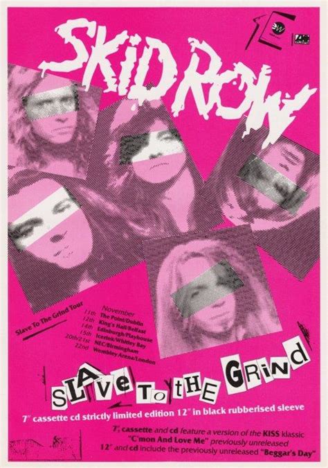 SKID ROW Slave To The Grind Poster