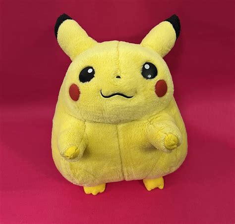 RARE DELUXE 1998 Vintage Hasbro Pokemon Fat Pikachu 16" Plush Toy | eBay