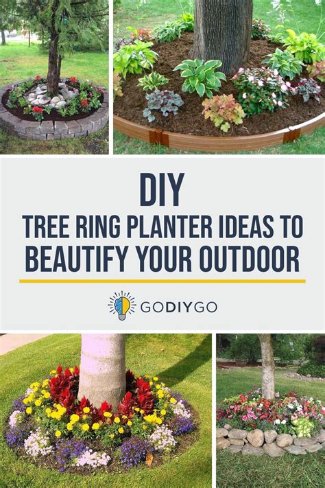 DIY Tree Ring Planter Ideas to Beautify Your Outdoor ~ GODIYGO.COM | Diy tree, Diy tree ring ...