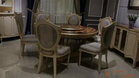 High-end Luxury Round Dining Table With Rotating Center - Buy Dining Table With Rotating Centre ...