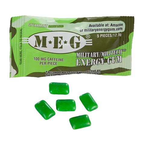 Military Energy Gum - Spearmint - Military Shop