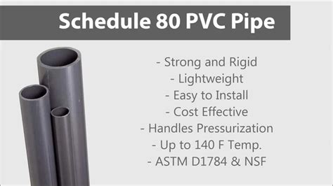 Schedule 80 PVC Pipe - YouTube