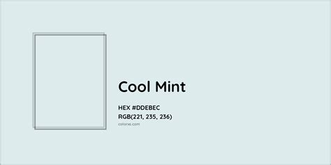 Cool Mint Complementary or Opposite Color Name and Code (#DDEBEC ...