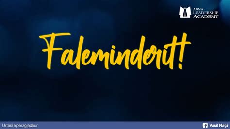 Faleminderit! - YouTube