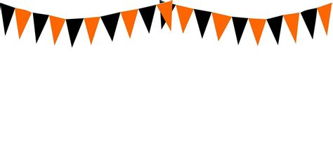 Bunting Hanging Orange Black Flags Triangles Banner Background. Halloween, Trick, Treat, Night ...