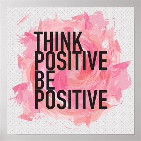 Think Positive Posters, Prints & Poster Printing | Zazzle CA