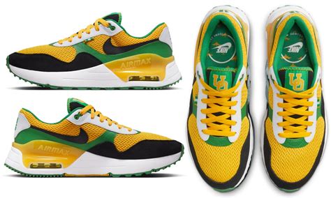 Nike Air Max System Oregon Ducks sneakers, how to buy