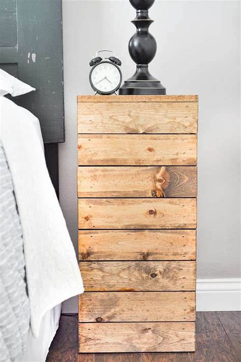 12 Simple & Modern DIY Nightstand Ideas • OhMeOhMy Blog | Diy nightstand, Diy furniture, Wood ...