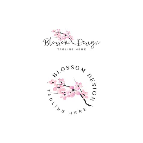 Premade Cherry Blossom Logo&business Card Branding Kit Pink - Etsy