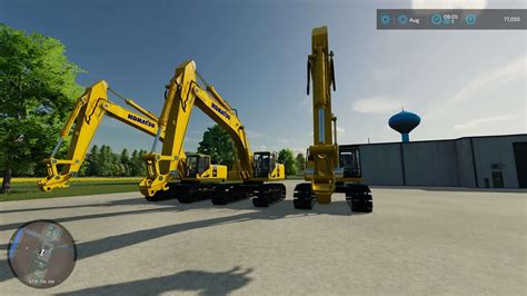 Komatsu 11 Large Excavators v1.0 FS22 Mod | Farming Simulator 22 Mod