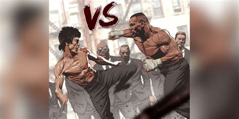 Bruce Lee Vs Mike Tyson Artwork Imagines Struggle Between Two Legends Check more at https ...