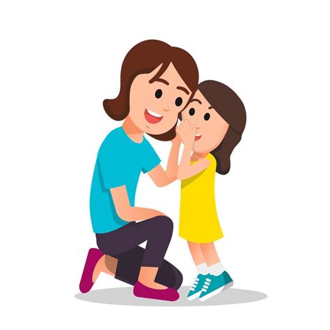 Parents Talking To Child Clipart Logo