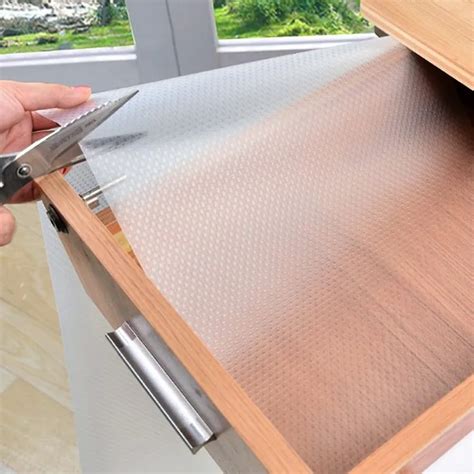 Table Drawer Liners Waterproof Cabinet Shelf Liner Wardrobe Mat Kitchen Cupboard Placemat ...