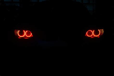 HD wallpaper: pair of vehicle taillights, BMW, angel eyes, e92, running ...