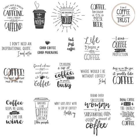 Funny Coffee Quotes - Cricut File - Svg, Png, Dxf, Eps - LightBoxGoodMan