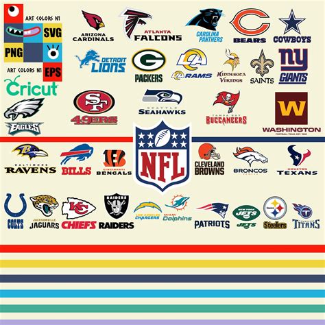 NFL SVG NFL Logo svg 2021 nfl team logos nfl bundle svg | Etsy