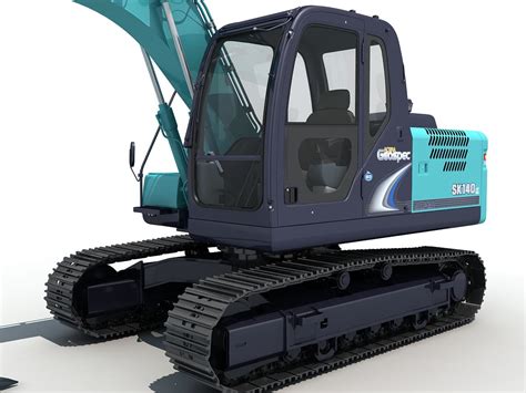 3d excavator kobelco sk140 model